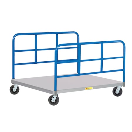 Little Giant Pallet Dolly, 48"X48" Deck Size, Solid Deck, 2 End Racks PDS-48-6PH-2H
